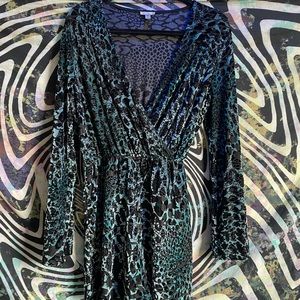 'Ecote' Velvet Patterned Romper